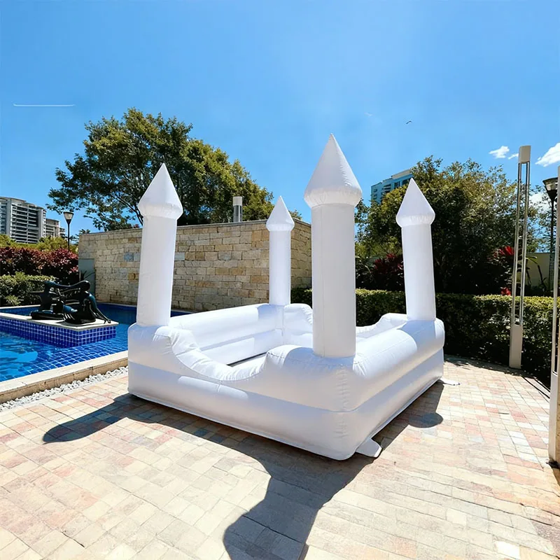 บ้านลมเด็กเล็กแบบเป่าลม, บ้านเด้งดึ๋งสีขาวสำหรับเด็กวัยหัดเดินทำจาก PVC, บ้านเด้งดึ๋งธีมสายรุ้งสำหรับงานวันเกิด