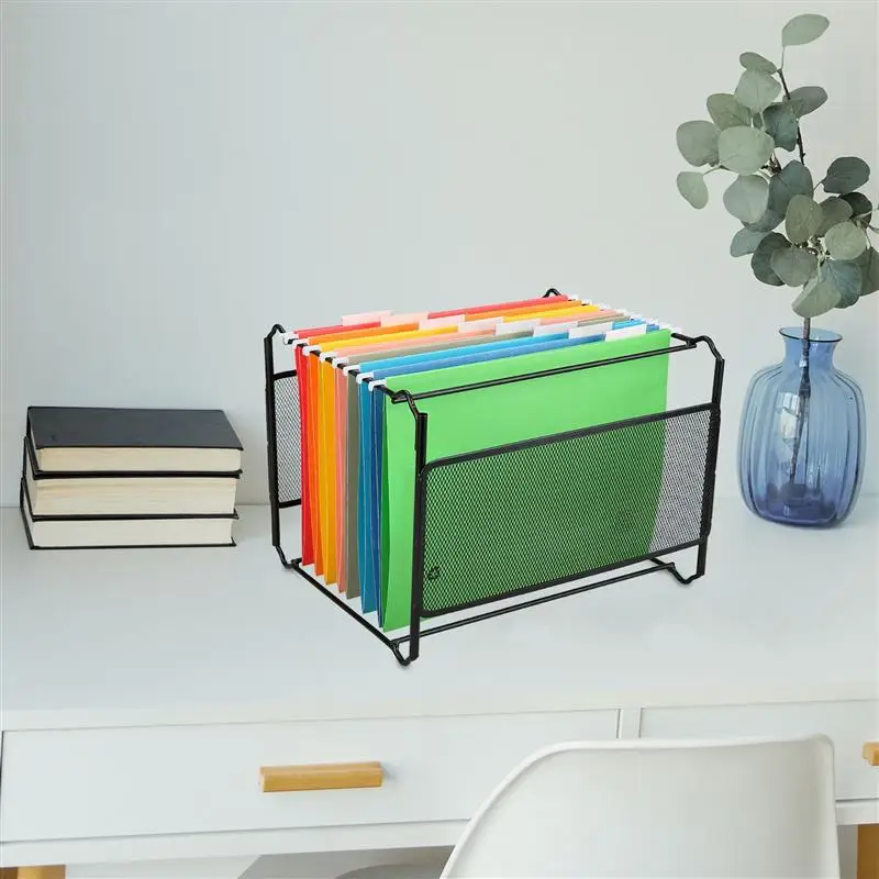 A4 Sized Suspension Folder Hanging File Holder Frame Documents Holders Organizer Desktop File Cabinet Organizer Stationery