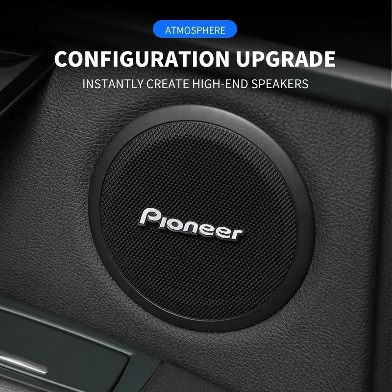 5 قطعة/10 قطعة عالية الجودة المعادن رائدة شعار سيارة مرحبا فاي المتكلم مكبر صوت شارة ستيريو شعار ملصق اكسسوارات السيارات التصميم