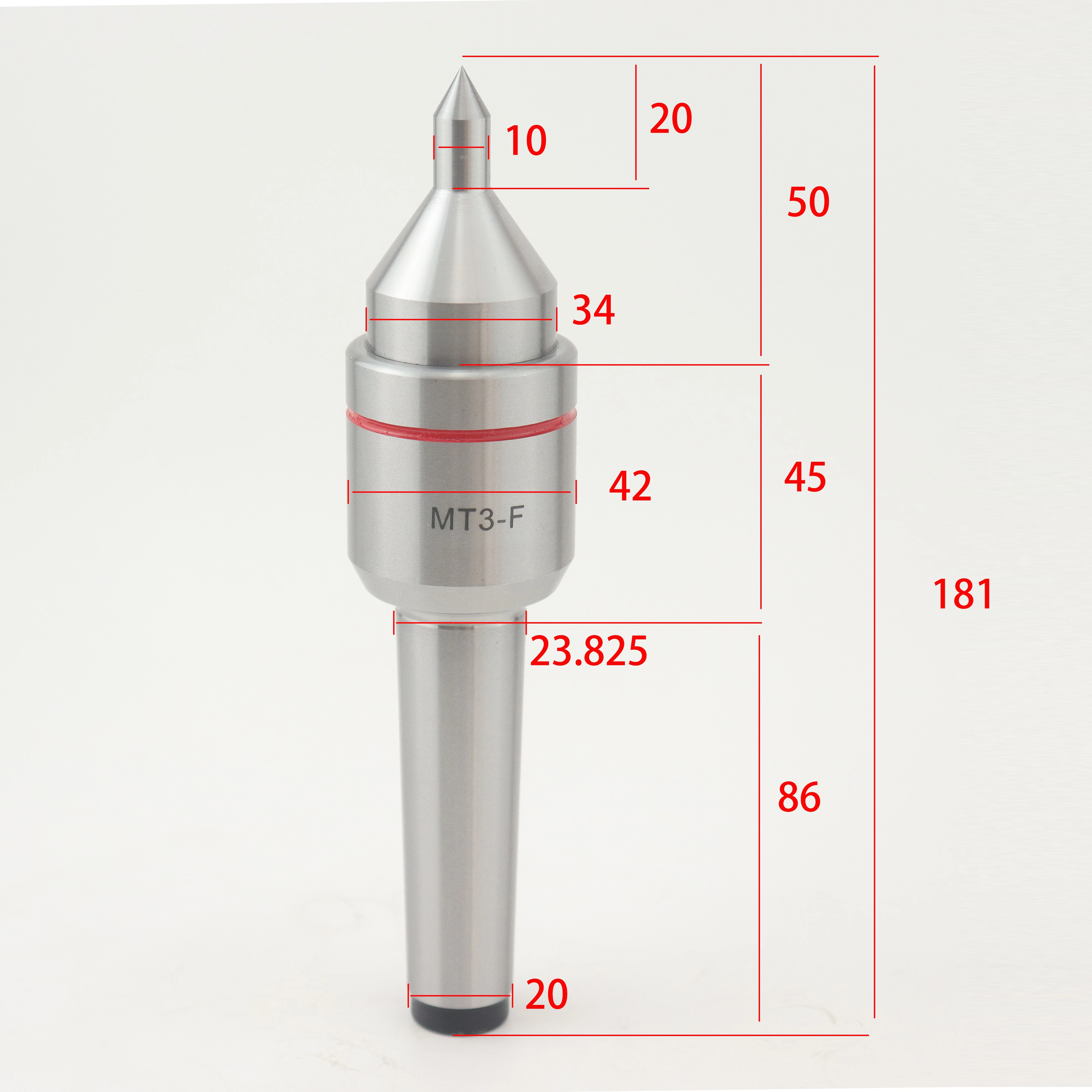 MT3 MT4 MT5 Fine Tip Active Top NSK Bearing Accuracy 0.005 RPM 7000 Rotary Top CNC Lathe Special
