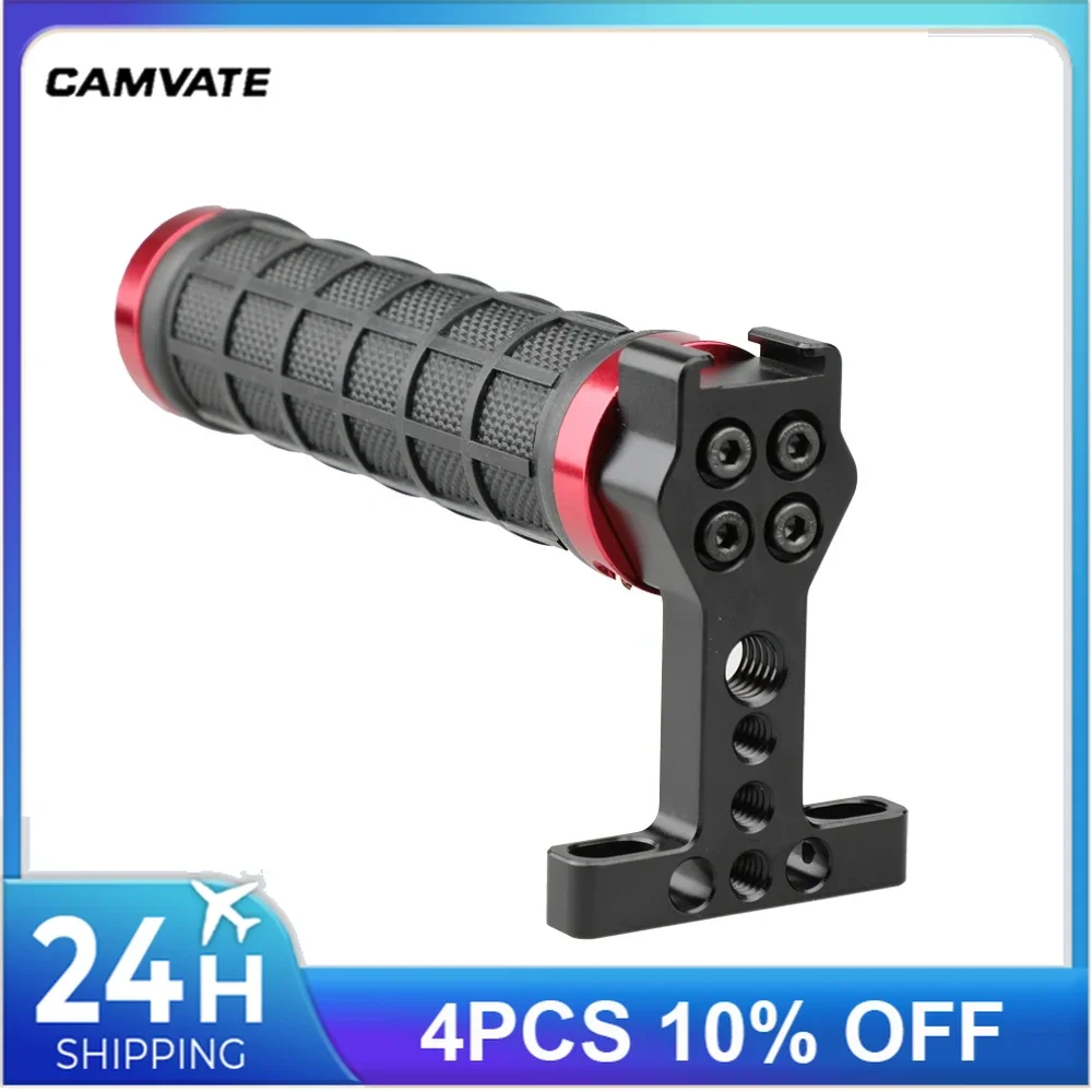 CAMVATE Máy Ảnh Đa Năng Đầu Cao Su Chiếc Vòng Tay Với 1/4 "-20 3/8"-16 Lỗ Gắn Cho Máy Ảnh DSLR khung Máy Ảnh Giàn Khoan Hỗ Trợ Hệ Thống