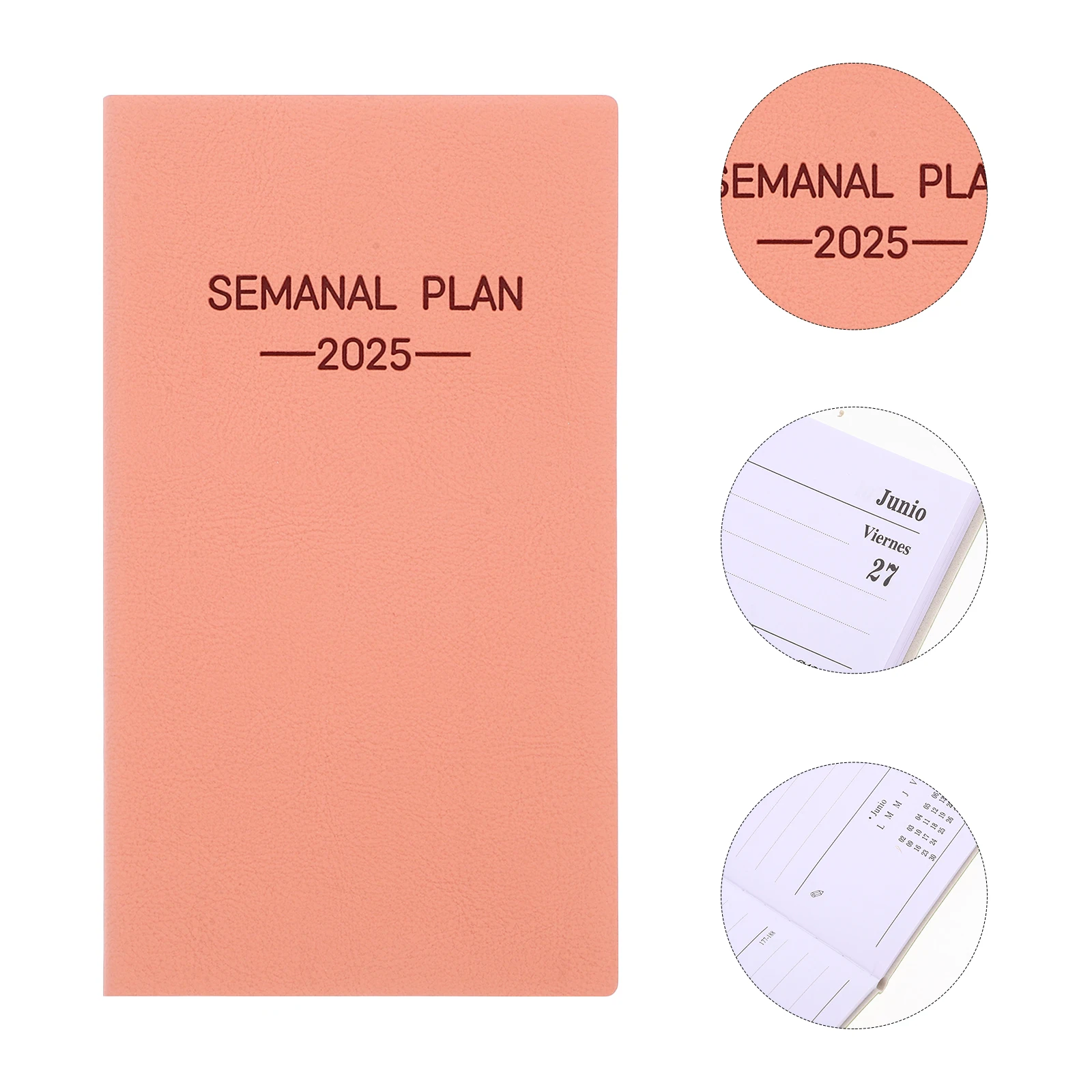 

2025 A6 Spanish Weekly Mini Schedule Pad Planner Notebooks Notepad Pocket Diary Agenda Writing Pads Office School Supplies