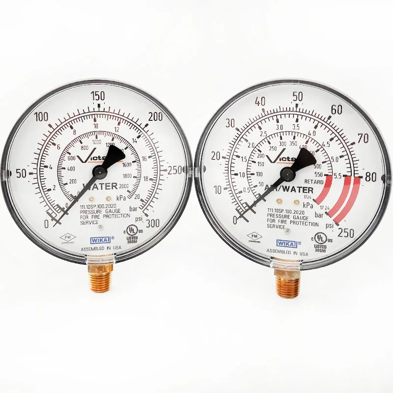 Pressure gauge imported 0-300Psi water pressure gauge certified pressure gauge Victauli