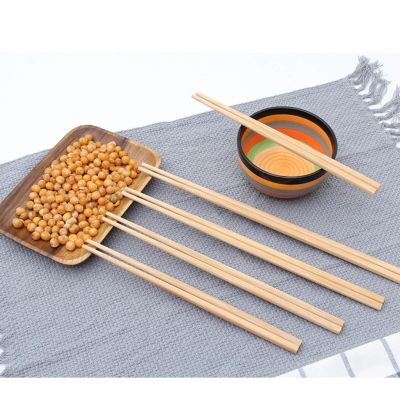 Bamboo Chopsticks Hot Pot Pauzinhos No Paint No Wax Household Tableware Chopsticks Pauzinhos Public Chopsticks Agregado Familiar