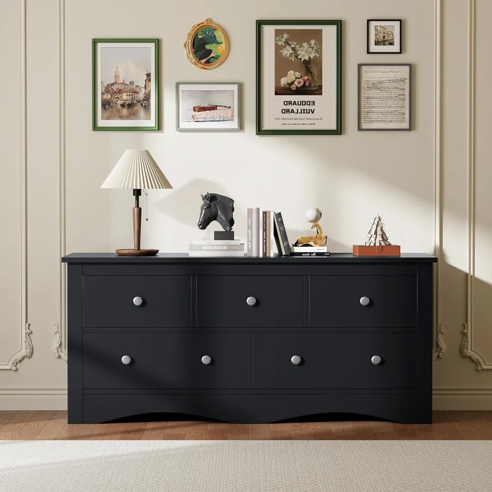 أثاث غرفة نوم خشبي بـ 5 أدراج، حامل تلفزيون لـ 65 تلفزيونًا، خزانة تخزين للممر ومساحات المعيشة