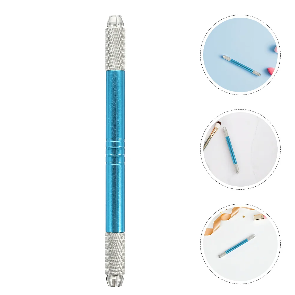 

2Pcs Manual Microblading Eyebrow Pen Durable Tattoo Pen Blue Perfect for Beginners Professionals Home Salon Use