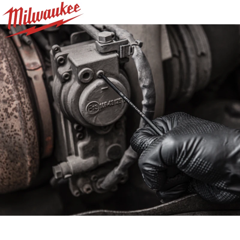 Milwaukee 9-piece set of L-shaped extra long ball head flower shaped hexagonal wrench set, manual maintenance tool 4932492693