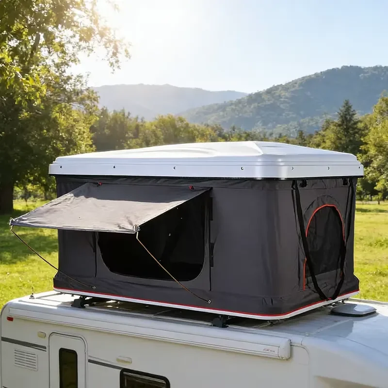 Wholesale Quick Set-up 2-3 Person Hard Shell Automotive Rooftop Tent 3000D Waterproof Canvas Car Roof Tent