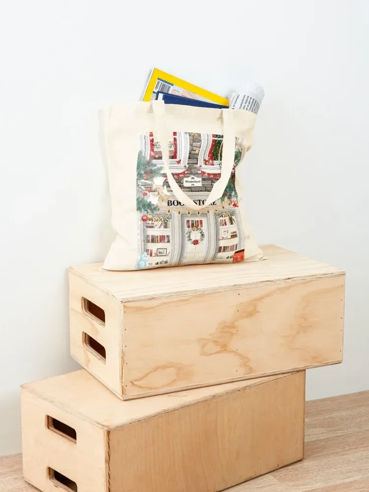 Christmas Bookstore Tote Bag Candy bags university shopper bag reusable shopping bag bags for women