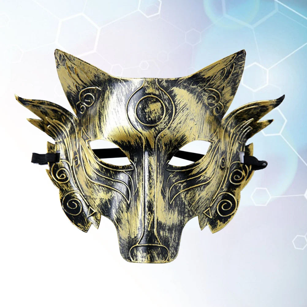 4 Pcs Prom Make up Man Halloween Costumes Wolf Cosplay 2800X1900X010CM Pp Head Mask Animal