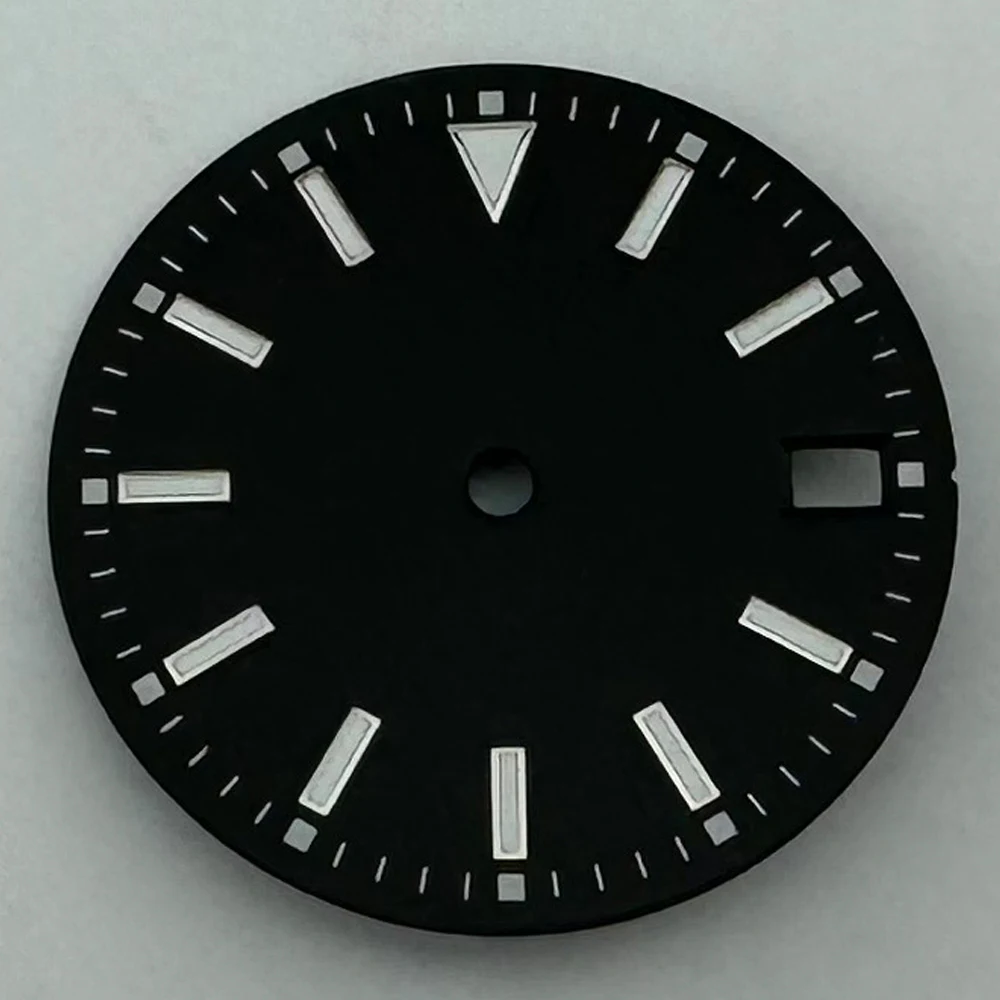 28.5mm Dial Luminous Fit NH35/NH36 Movement Watch Parts Blue Black Green Yellow Red image 3