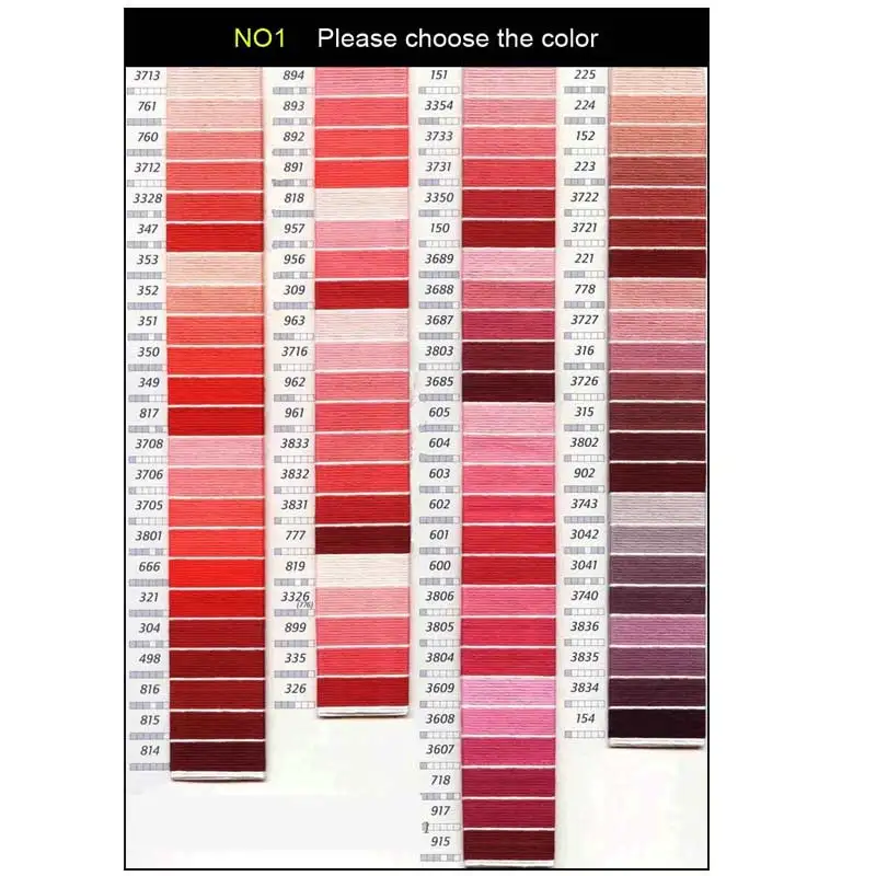 Custom special color  Custom cross stitch thread colors 10 pieces Cross Stitch Floss Thread  cross stitch embroidery thread