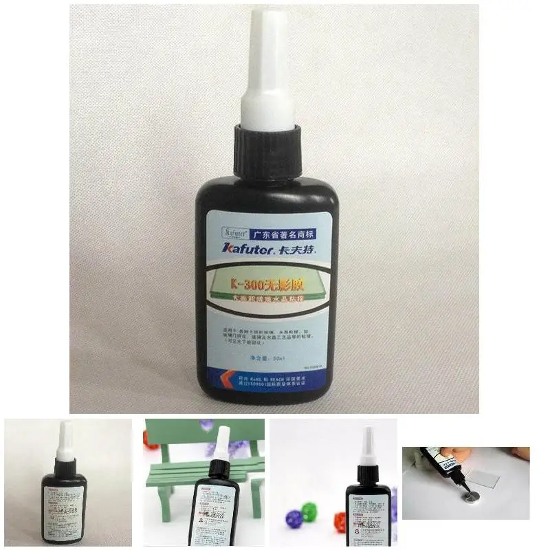 50ML K-300 UV Glue Curing Adhesive Transparent Crystal Glass Bonding Repair Liquid Glue