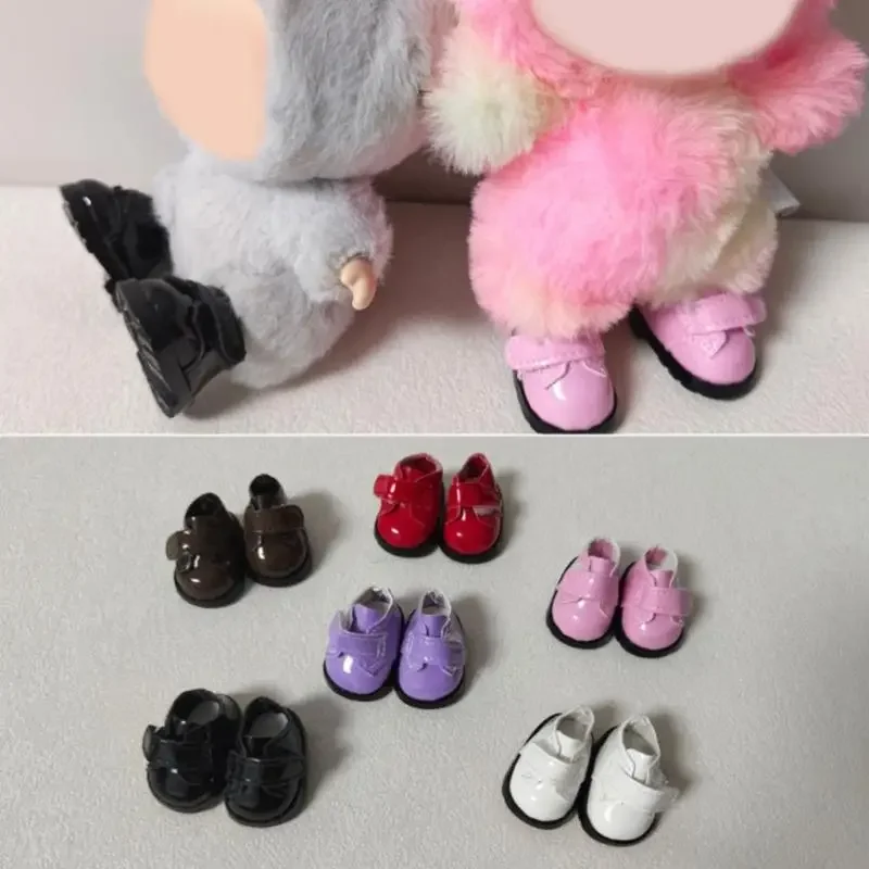 2 paar katoenen poppenschoenenset inclusief pluche PU realistische miniatuurschoenen voor weergave of spelen 15UB