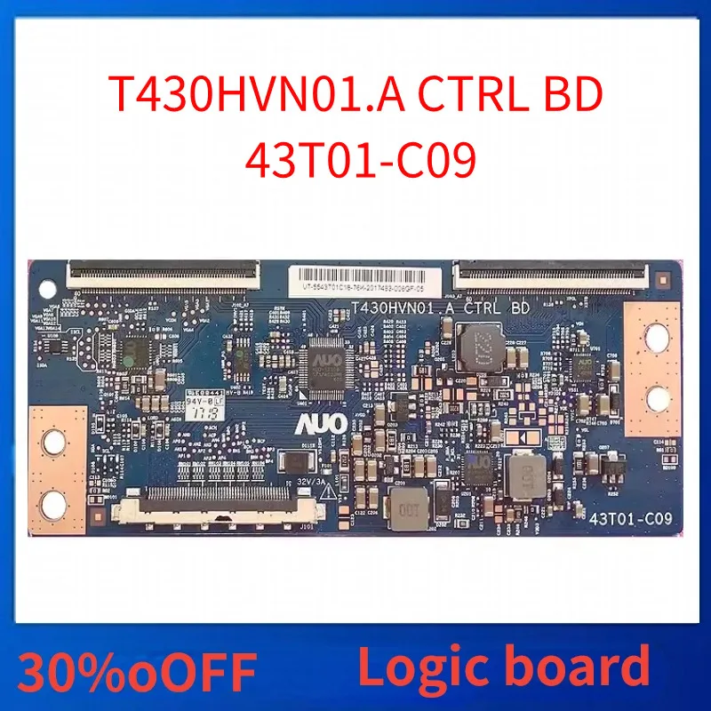 

for AUO Original T430HVN01.A CTRL BD 43T01-C09 Logic Tcon TV Board Perfect working Fully tested