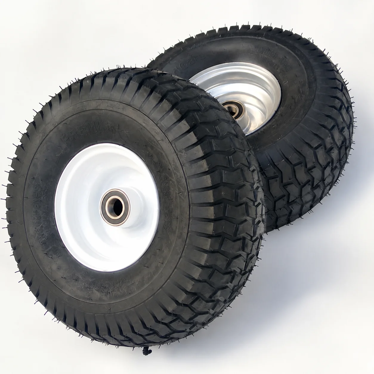 15X6-6 Tires, Lawn Mower Trolley 15x6.00-6 Vacuum, Trailer with Axle Tube Wheels