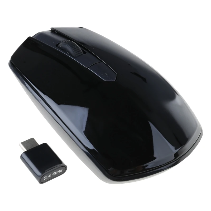 Universal 2.4G Type Wireless Mouse Type-C Adapter 2.4G Quiet Cordless Mice Suitable for USB Devices 4 Buttons User Friendly image 4