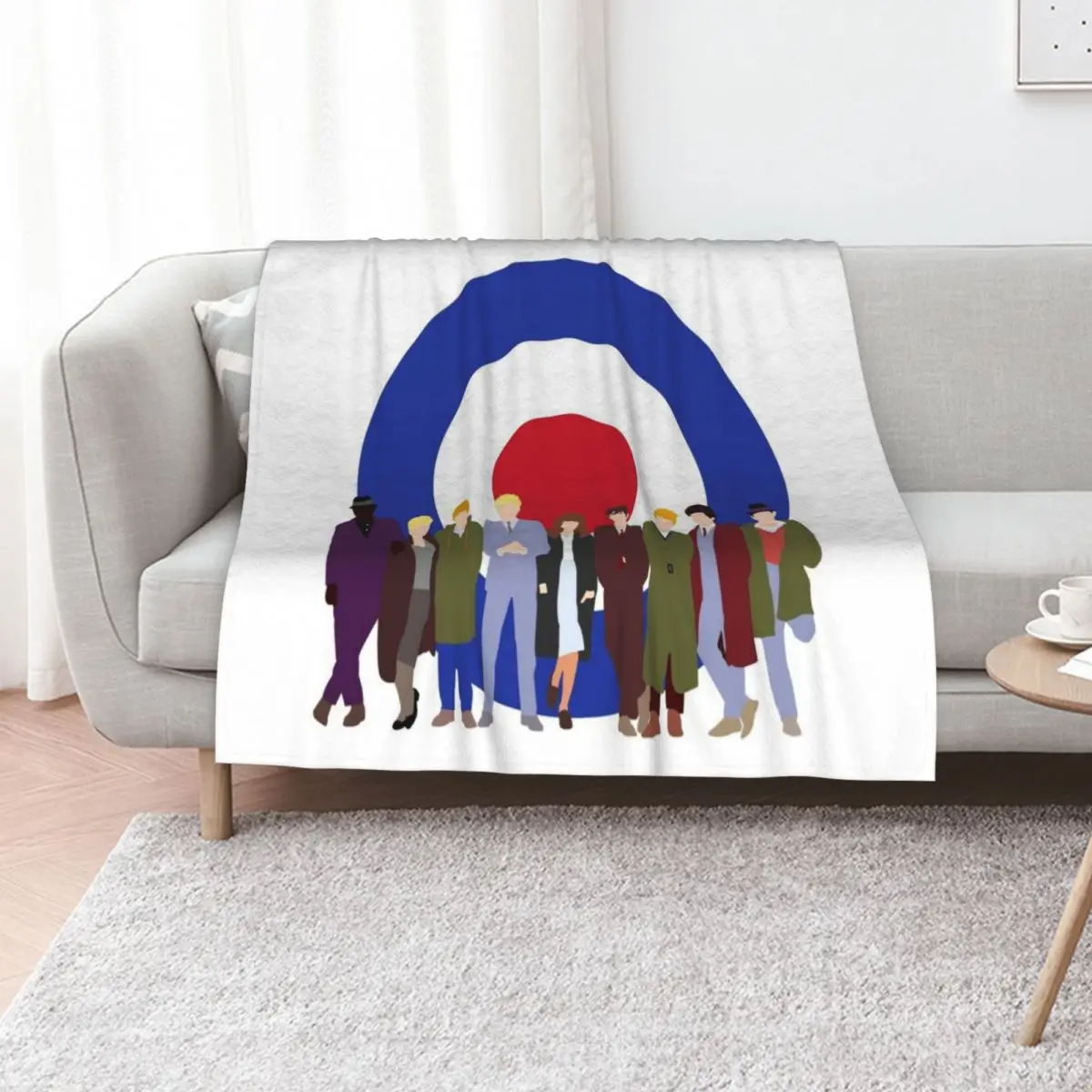 Quadrophenia mod target Throw Blanket Sofa Quilt Bed Bed Fashionable Quilt Beautifuls Soft Plush Plaid Blankets