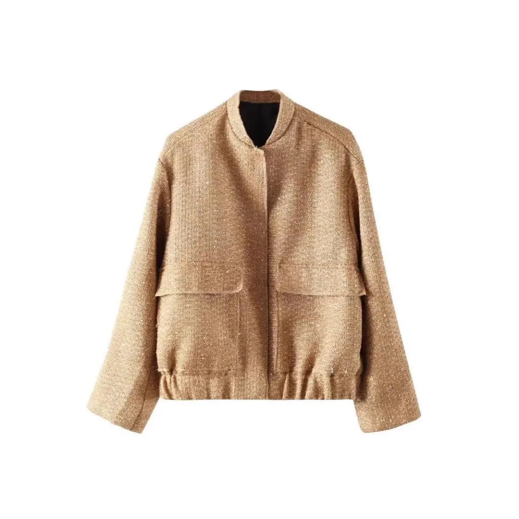 

Spring And Fall Sequin Fashion Jacket Women's Niche Design Small Fragrance Lightweight Outerwear for Casual Occasions