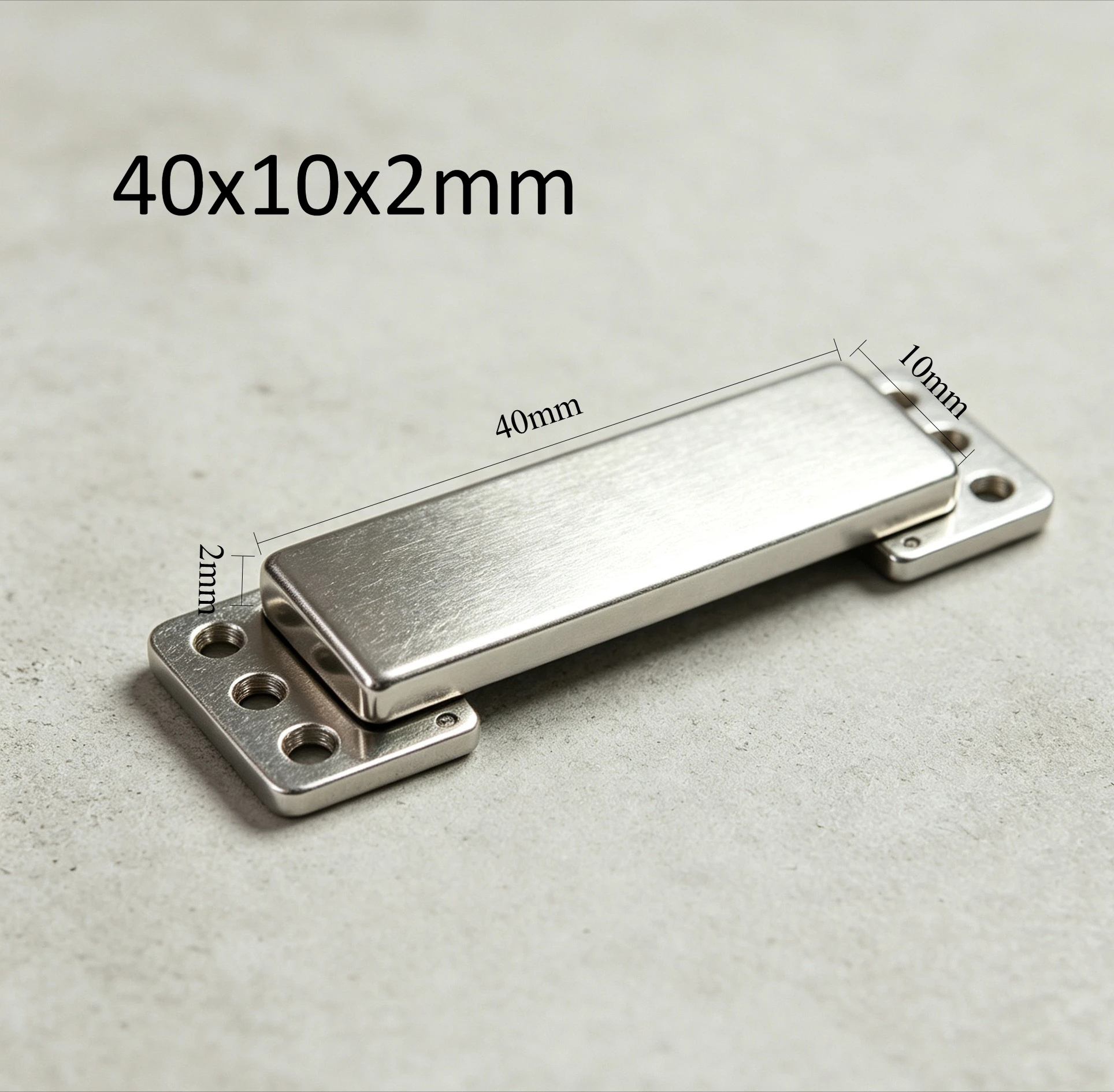 40x10x2mm N35 Block Neodymium Magnet 40x10x2mm Permanent Magnet Industrial Hardware Fridge DIY Craft Model Building 40*10*2mm