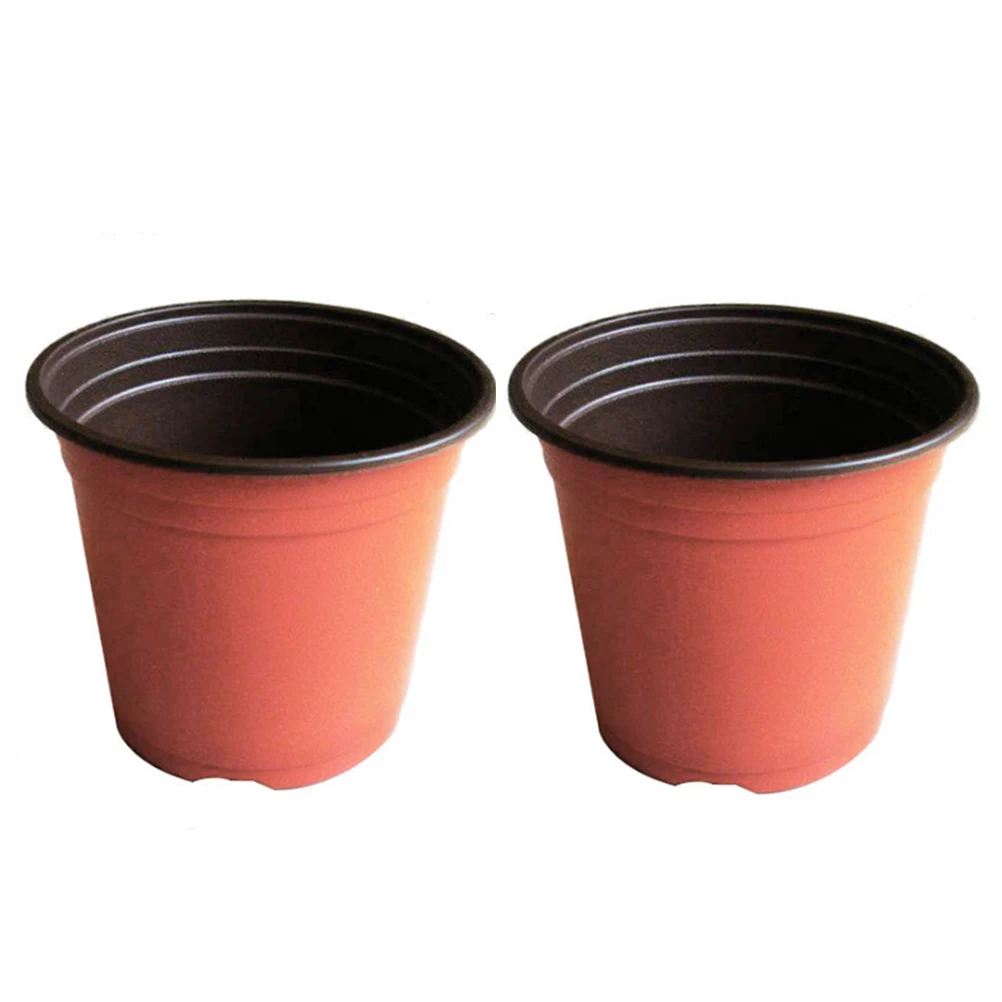 

100 Pcs Soft Plastic Flower Pot Plant Pots Universal Container Nursery Seedlings Starting