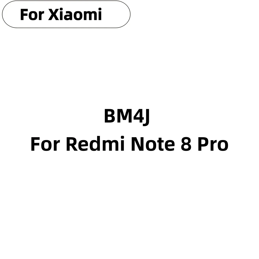 New High Quality BM4J Battery For Xiaomi Redmi Note 8 Pro Note8 Pro BM4J Replacement Phone Battery 4030mAh + Free Tools