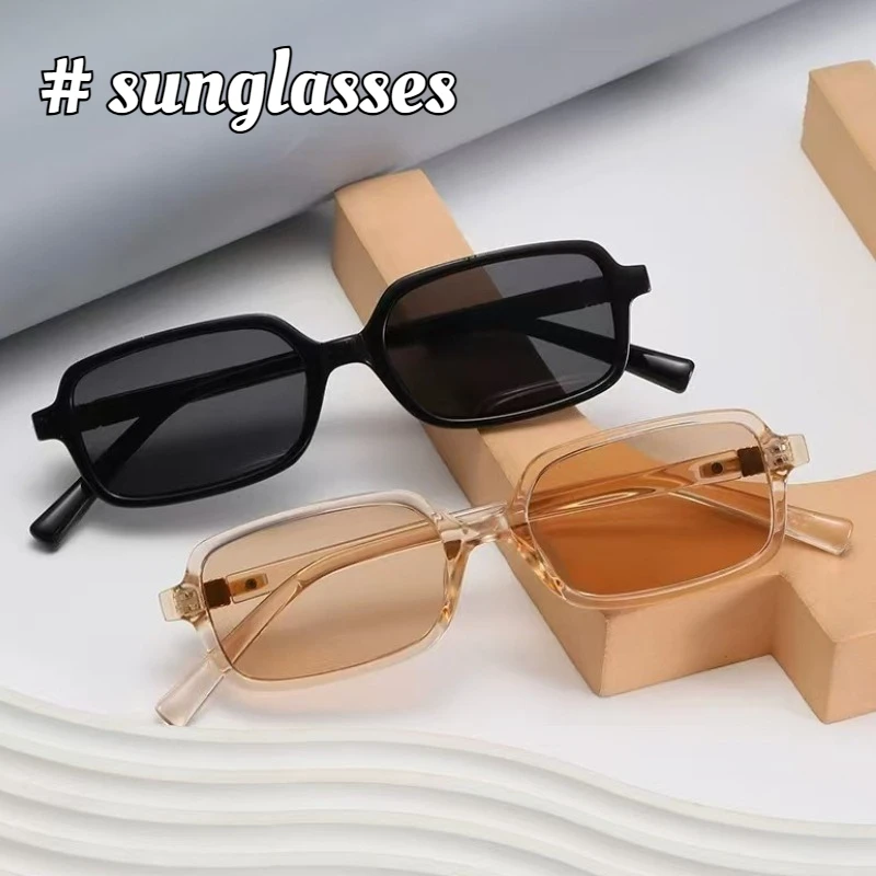 

Small Frame Square Sunglasses Ins Street Photography Personality Sunglasses Anti-blue Light Fashion Trend Versatile Sunglasses