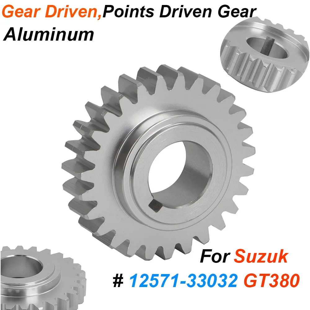 1 PC Gear Driven Aluminum Repalce Part Number 12571-33032 For Suzuki GT 380 GT 1972-1977 Motorcycle Engine Spare Parts