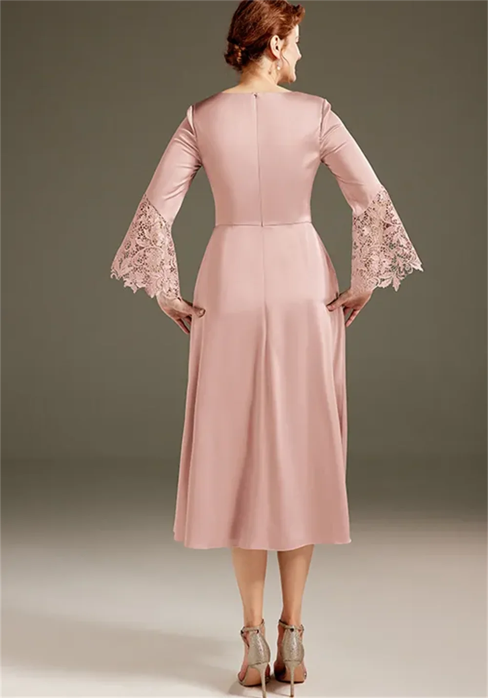 2025 Mother Of Bride Dresses Wedding Elegant Lace A-Line Knee Length Mother Dress Formal Wedding Guest Gowns Bride Mother Gowns