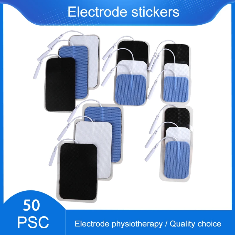 

50pcs Electrode Pads2mm plug for Muscle Stimulator Acupuncture Patche Physiotherapy Tens Machines Body Massager Patch