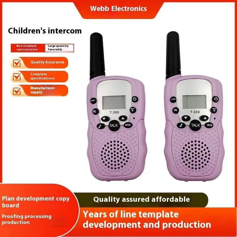 Mini Kids Walkie Talkie Handheld Transceiver 6KM Receiver Two Way Radio Walkie-Talkie Comunicador Toys for Boys Girls