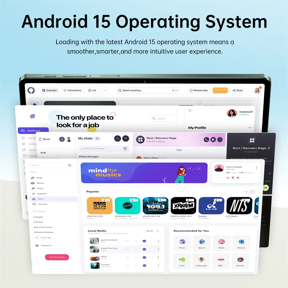 أجهزة لوحية جديدة 7 Pro أصلية 10.1 بوصة تعمل بنظام أندرويد 15 تابلت 5G بشريحتين 10000 مللي أمبير في الساعة كمبيوتر لوحي للأطفال مع لوحة مفاتيح للكمبيوتر المحمول