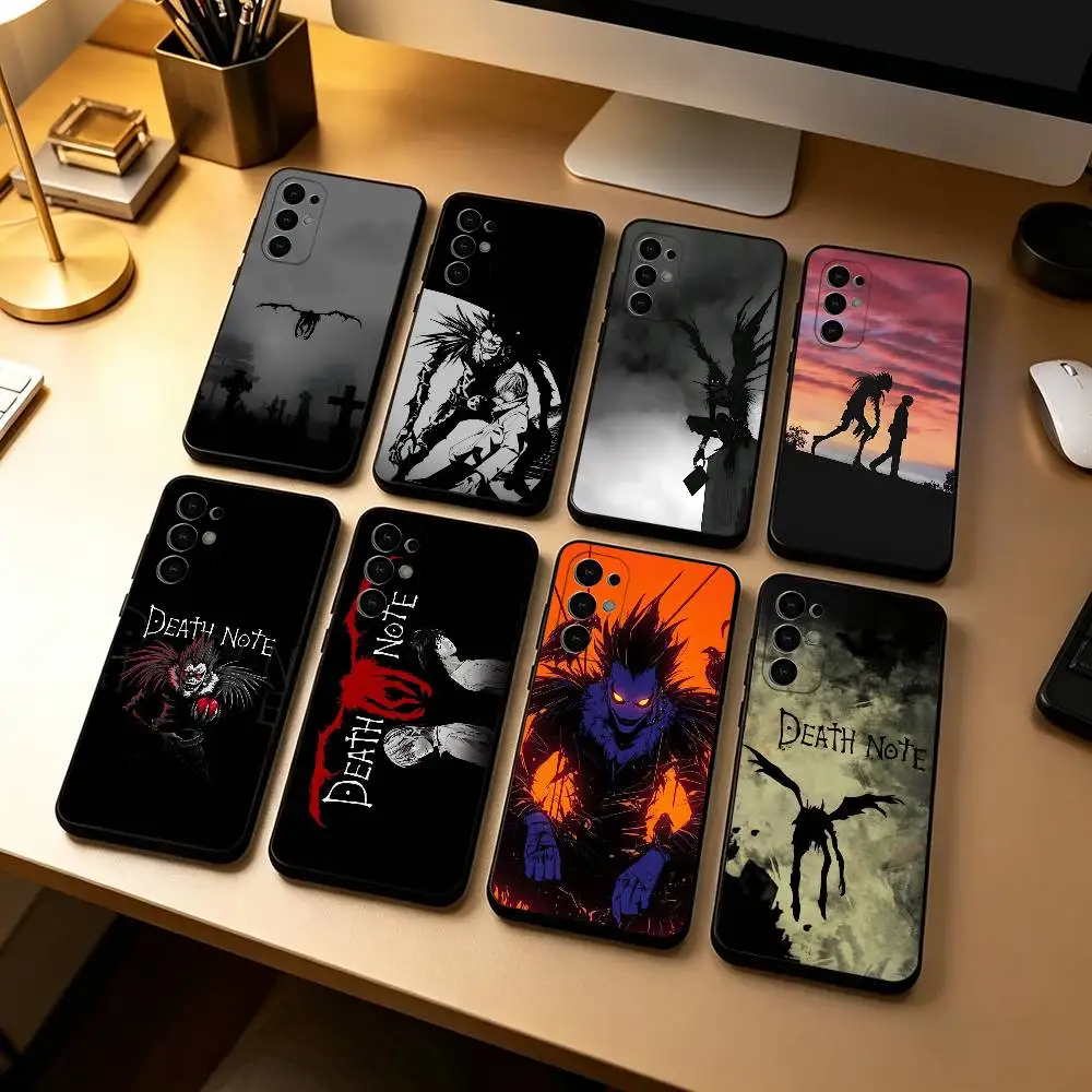 

D-Death N-Note Anime R-Ryuk Phone Case For Samsung S25,S24,S21,S22,S23,S30,Ultra,S20,Plus,Fe,Lite,Note,10,Black Cover
