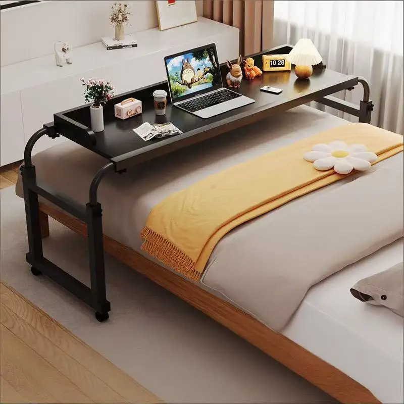 Cross-Bed Table, Movable Desk, Computer Desk, Height-Adjustable Desk, Bedroom Lazy Bed Office Computer Desk, Bed End Table