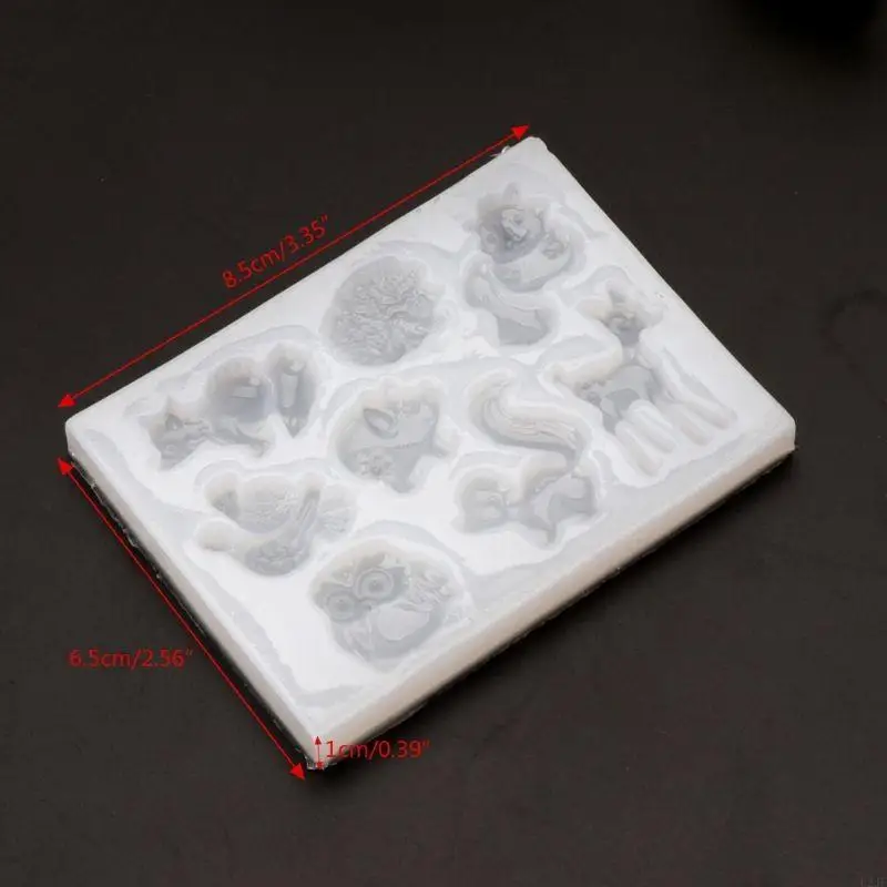 DIY Silicone Resin Mold Tablets Molds Scented Ornaments Lovely Animal Epoxy Casting Molds Craft Tool