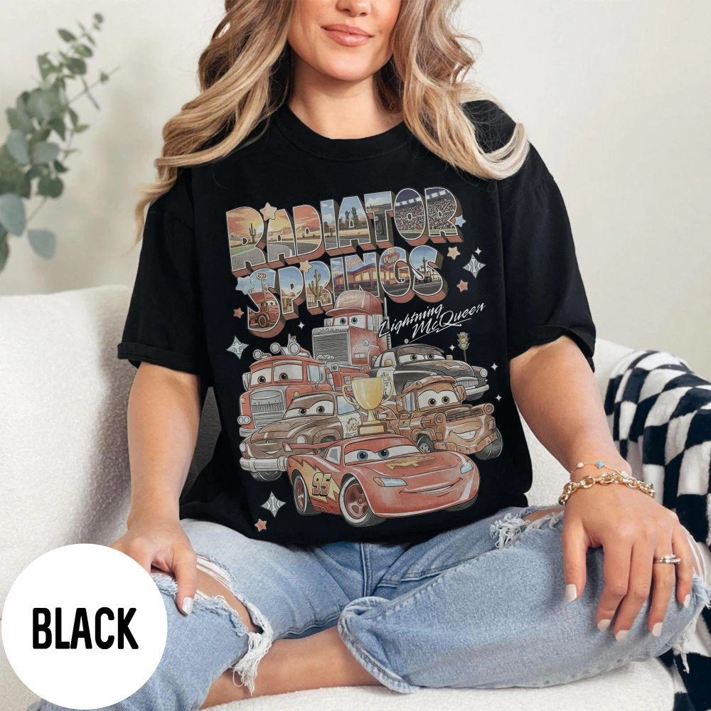 

Retro Radiator Springs Cars Movie Shirt Lightning McQueen Shirt Cars Movie Disney Shirt Disney Family Trip 2026 Shirts