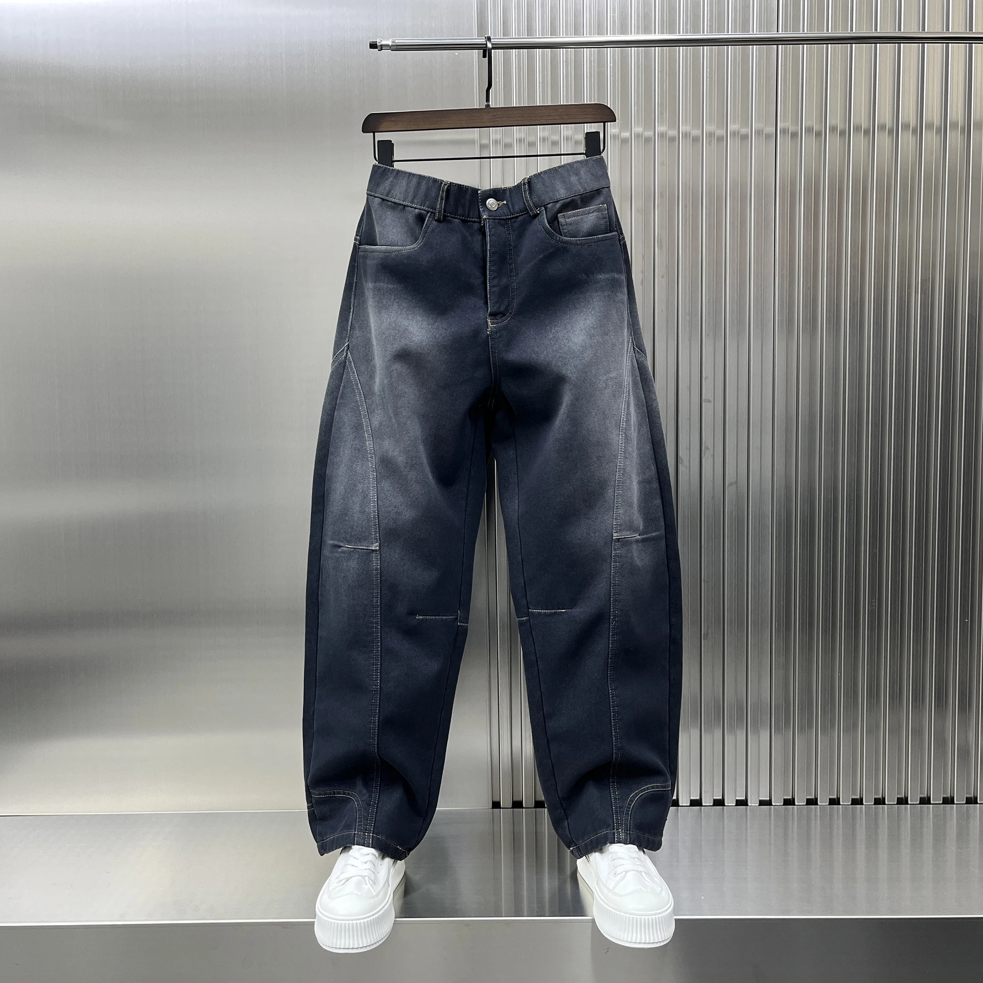 

Loose Straight Leg Dad Jeans Men's Spring 2025 New Style Vintage Autumn Winter Nine Points Sensation Wear Resistant