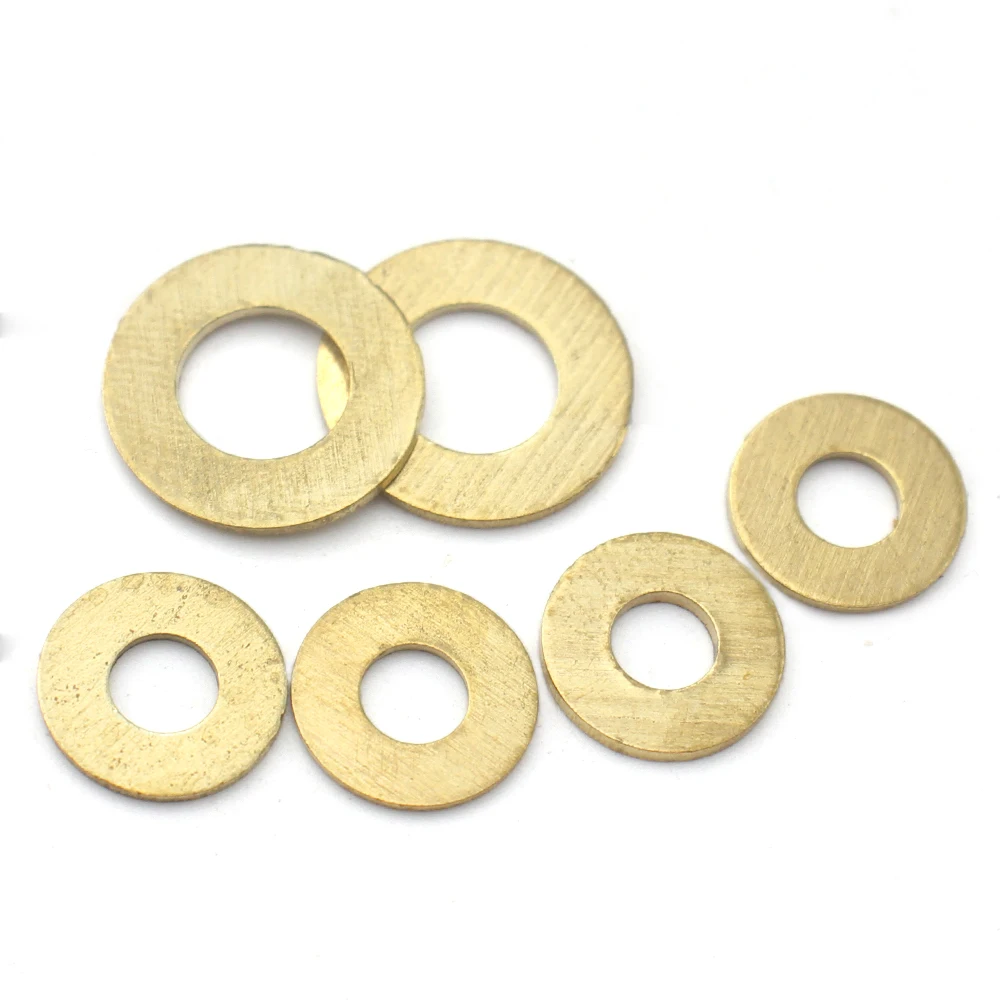 النحاس شقة غسالة M3 M4 M5 M6 M8 M10 M12 M14 M16 M18 M22 M24 الصلبة النحاس طوقا الرقائق النحاس معدن ميسون الوسادة فاصل