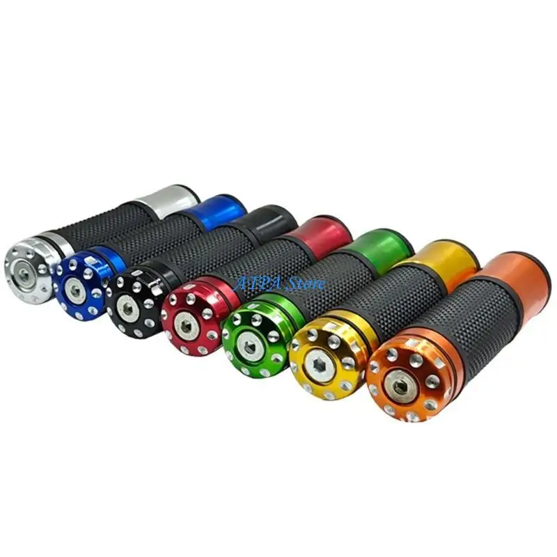

U13C Motorbike Handlebar Grips Hand Comfortable For 7/8" Standard Bars Enhancing Grip