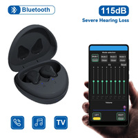 Bluetooth Hearing Aid 16 channels Rechargeable CIC Digital Sound Amplifier Phone APP Programmable For Deafness Elderly audifonos