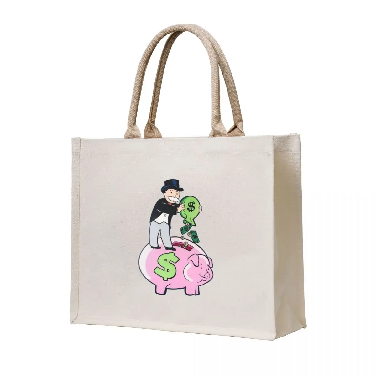 

Piggy Bank Tote Bag Custom bag shoping bag Women's shopper Women's beach bags