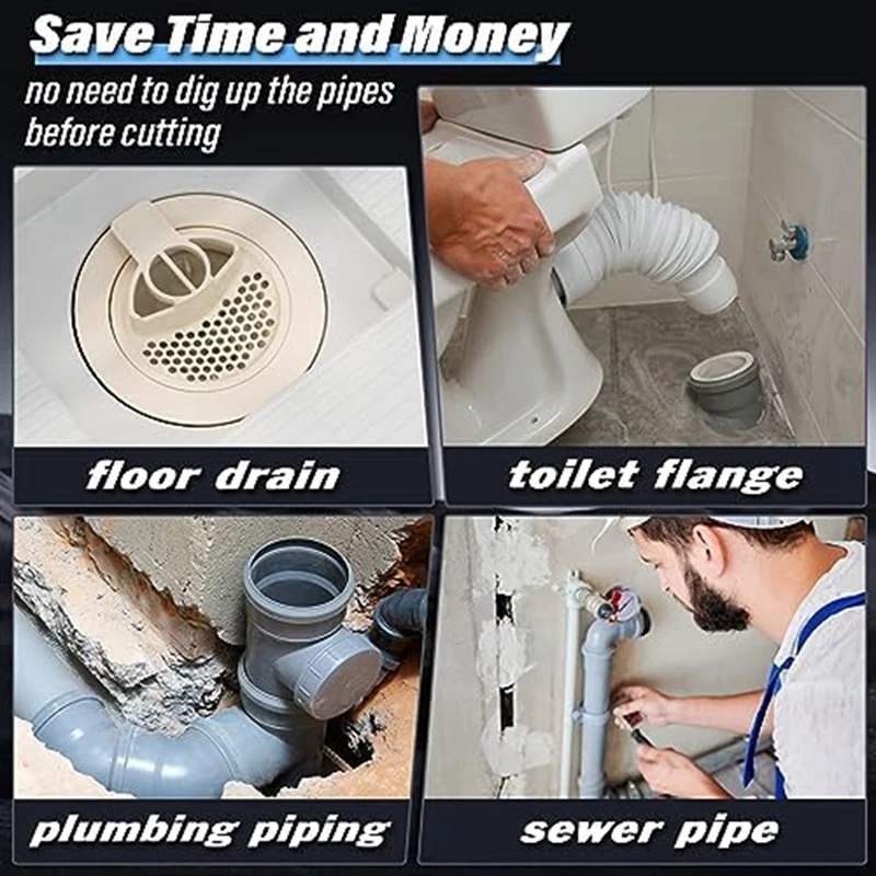 PVC Pipe Cutter, Plumbing Tools 1-1/4 Inch Saw Blade Handy Giftfor Plumber Man Dad Husband Metal