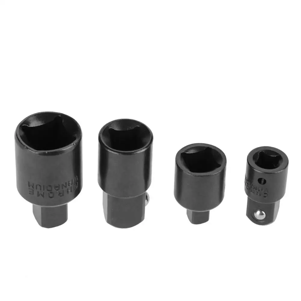 4Pcs Drive Socket Reducers 1/4 3/8 1/2 Adapter Converter Wrench Tool Set Hand Tools Repair Accessories