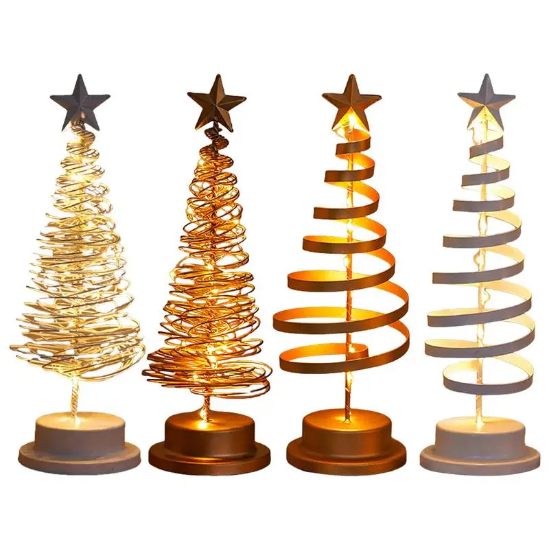 Christmas Tree Table Lamp Christmas Tree Lights Ornaments LED Light Tree Tablepiece Christmas Tree Night Light For Christmas