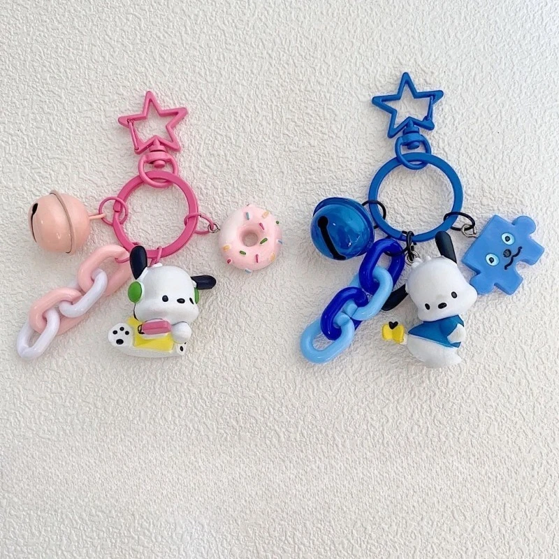 

Kawaii Pochacco Sanrio Cute Cartoon Keychain Decoration Anime Couple Pendants Bag Pendant Birthday Children Girls for Girls