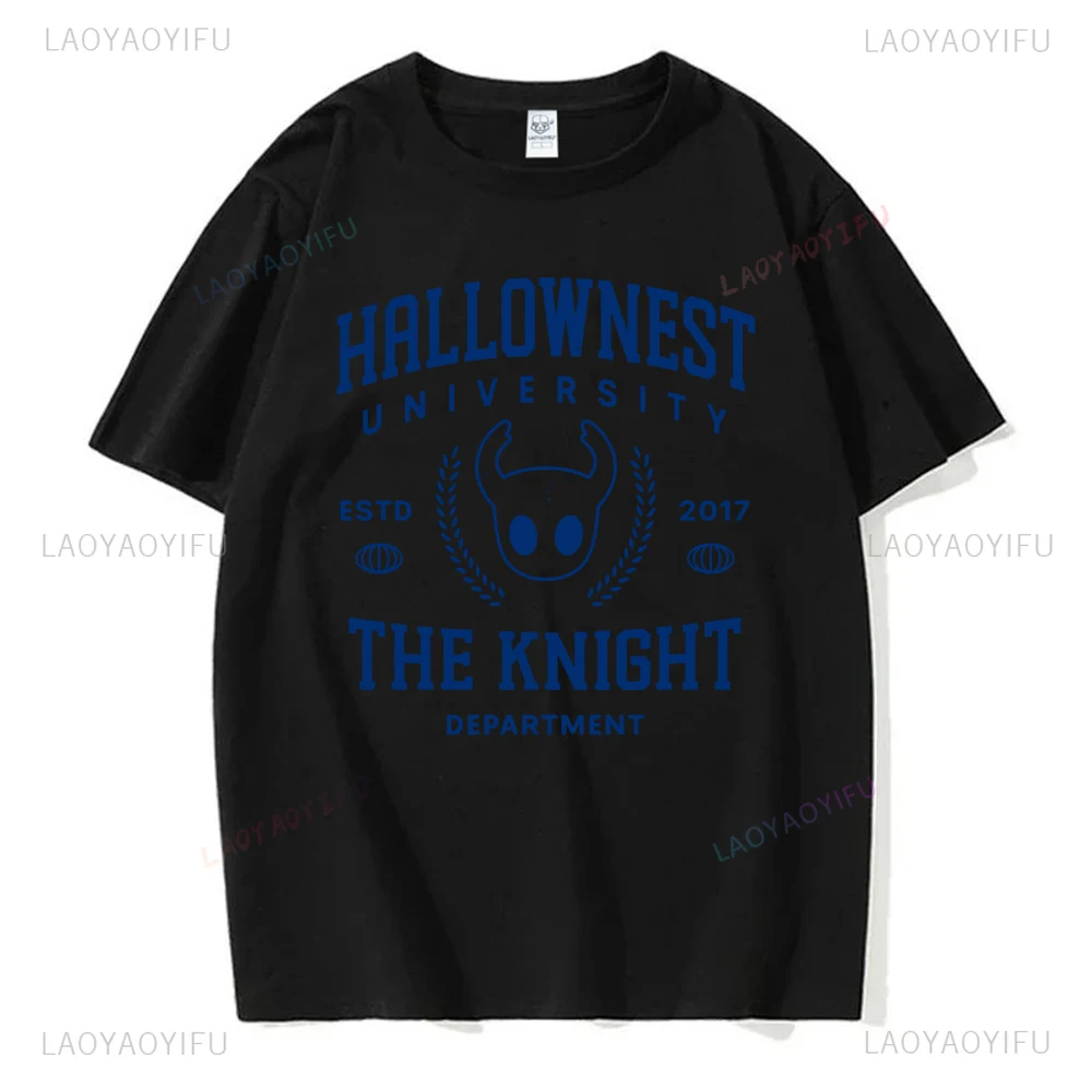 Man Games T-Shirts Hollow Knight Printed T Shirt Fashion Casual Boy Girls Unisex Kawaii Casual Round Neck Cotton Tshirt Tops image 2