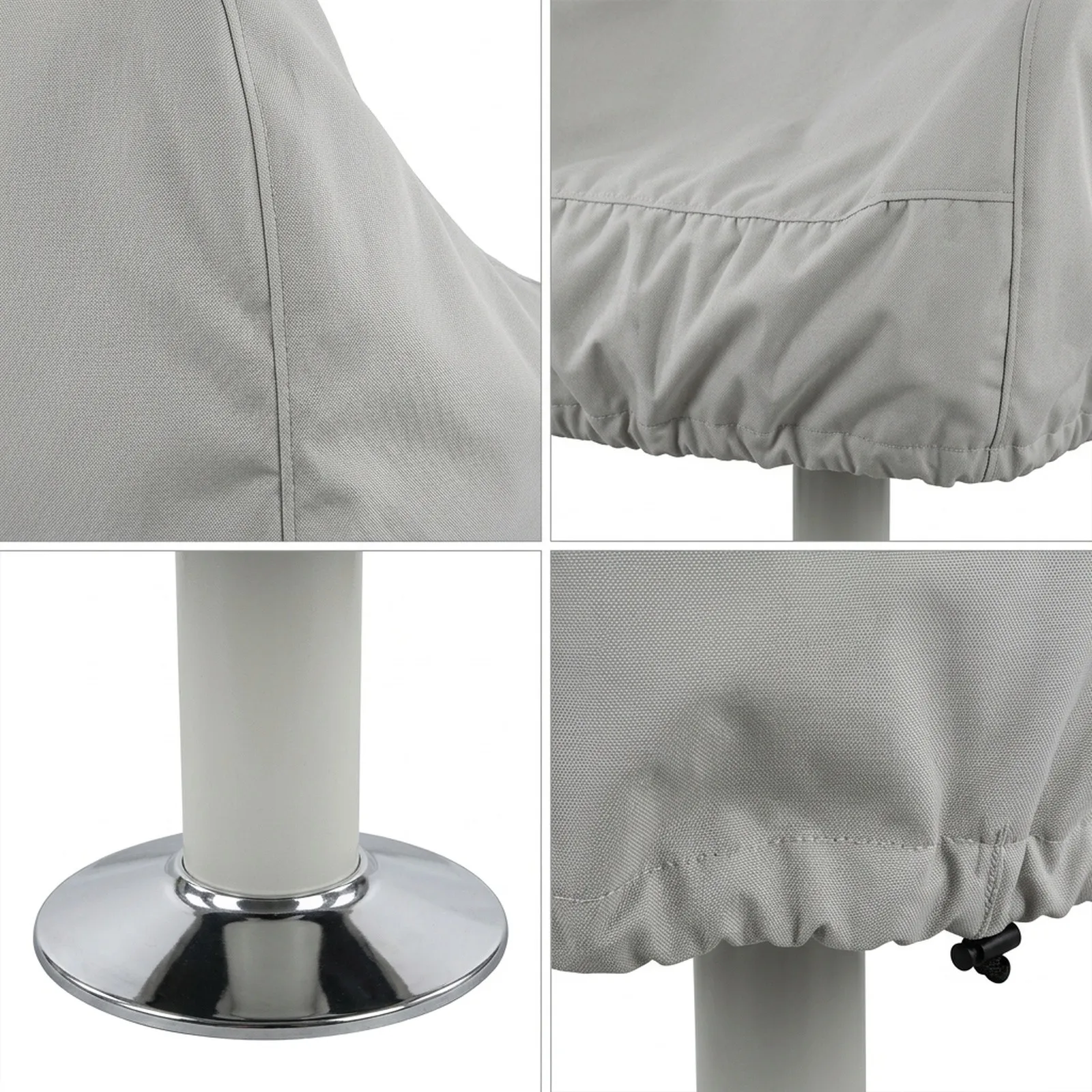 Boat Seat Cover for Marine Use 210D Waterproof Oxford Cloth Protection Against Rain Snow Dust UV for Yacht and Ship