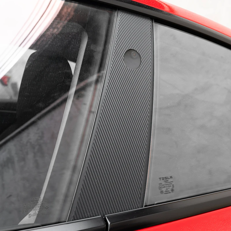TPU Scratch-Proof Protective Film for Tesla 2021-23 Model Y – A-Pillar & B-Pillar Refitting Protection