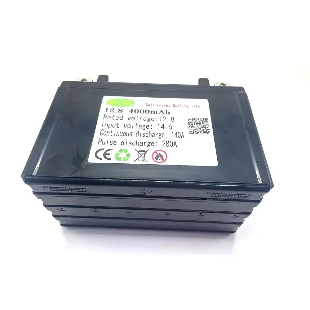 12.8V LiFePO4 Battery High-rate Discharge 45C 280A 4000mAH for Car Start, Motorcycle Start Mode Aircraft Battery