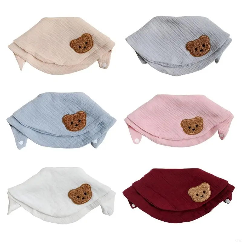 

A5YC Baby Слюнь для слюни Bib Bandana Scarf 2-слойный мягкий и дышащий полотенце слюны для малышей